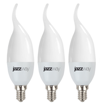 Лампа светодиодная PLED-SP CA37 7w E14 3000K 230/50 1027894-2 Jazzway (3 шт)